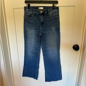 KUT from the Kloth Kelsey Fab Ab Ankle Flare jeans
